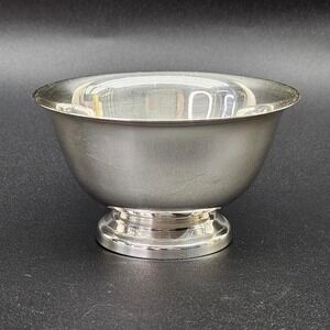 Reed & Barton Paul Revere Design Silver Plated Small Pedestal Bowl